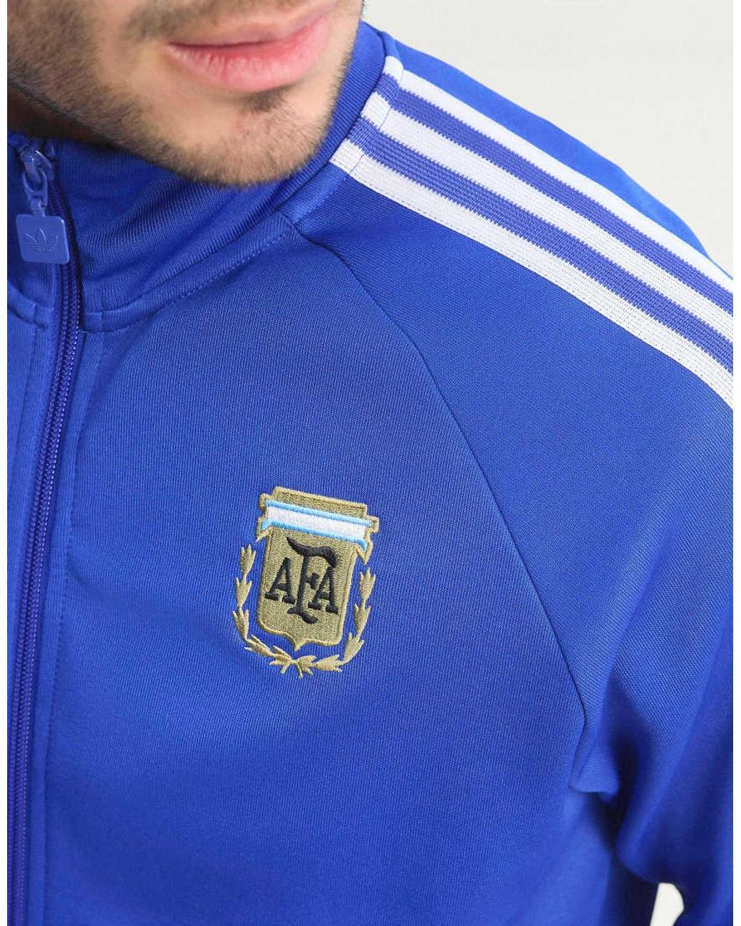 Adidas Originals Blue Football Argentina Originals Track Top Jz6305 for men