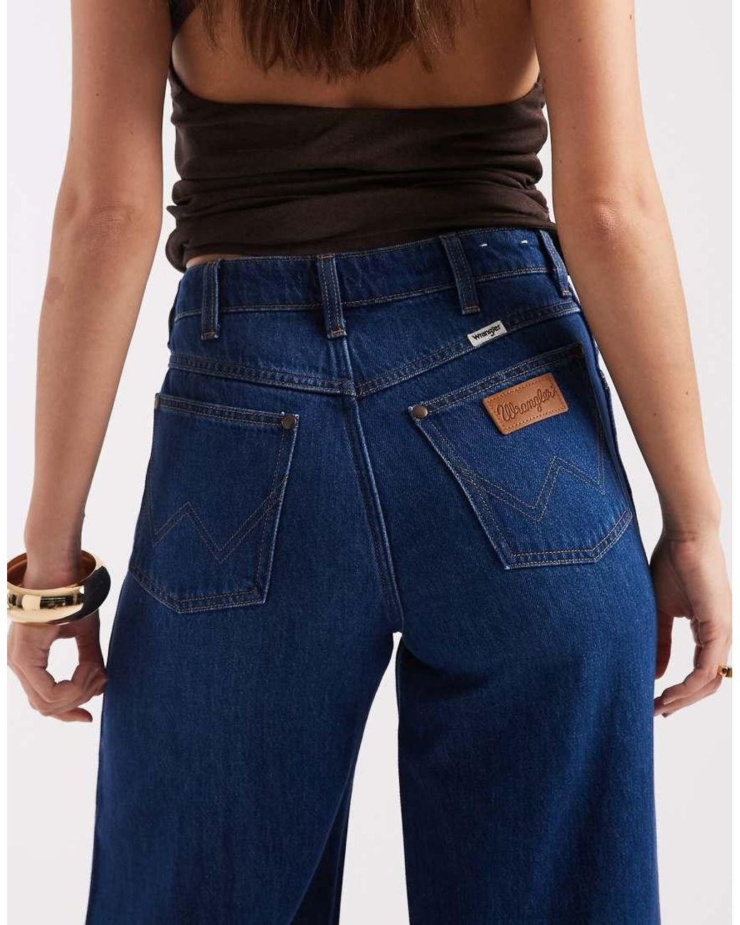 Wrangler Blue Canyon High Rise Wide Leg Jeans