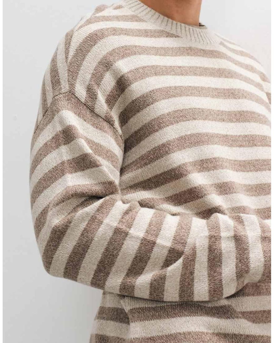 Hollister Gray Crew Neck Knitted Jumper for men