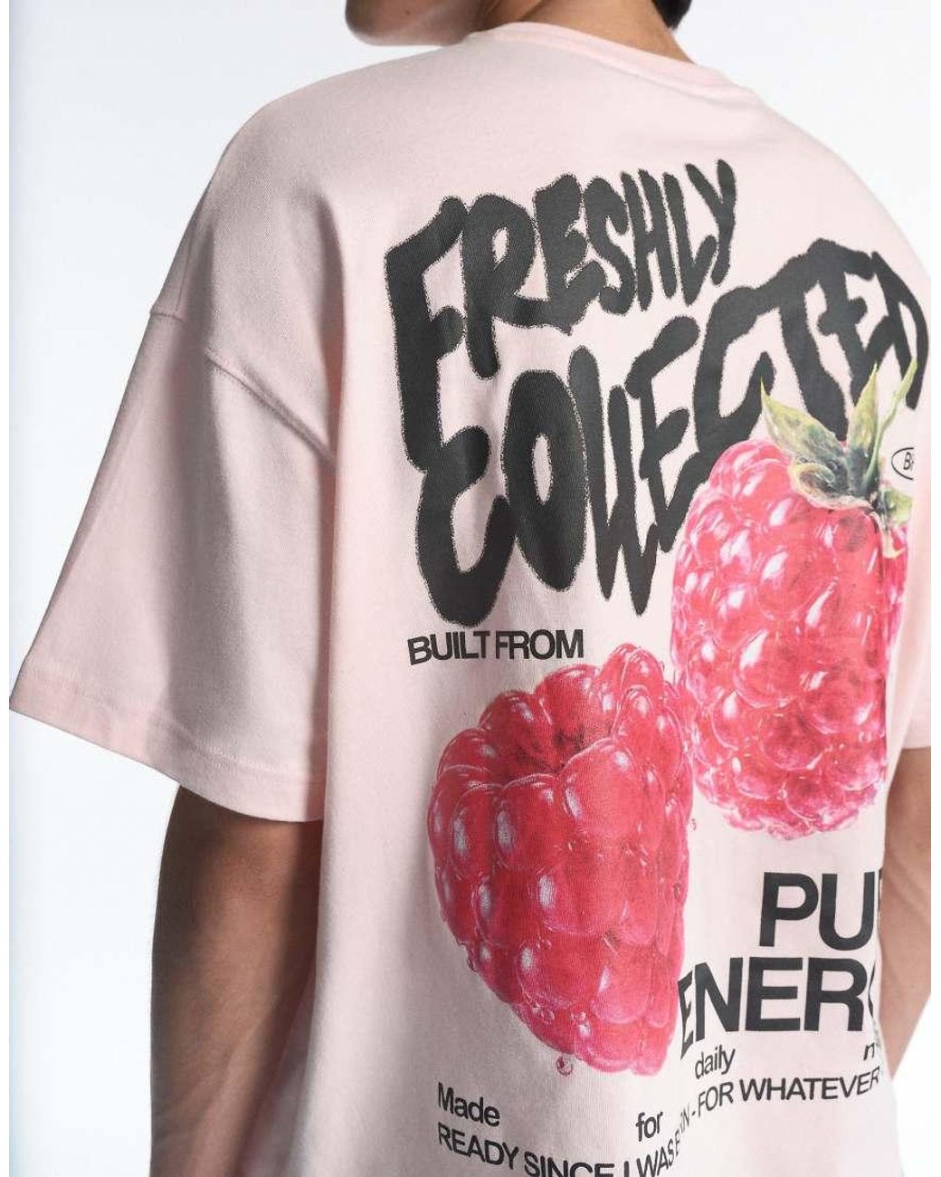 Pull&Bear White Stwd Graphic T-Shirt for men