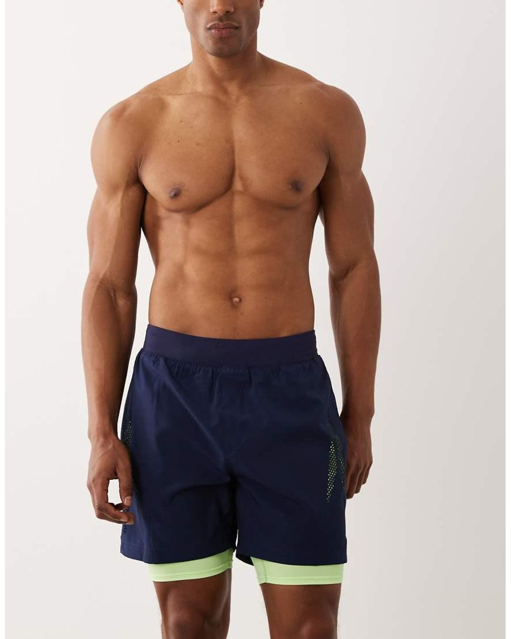 Speedo Blue 16" Volley Swim Short With Liner for men