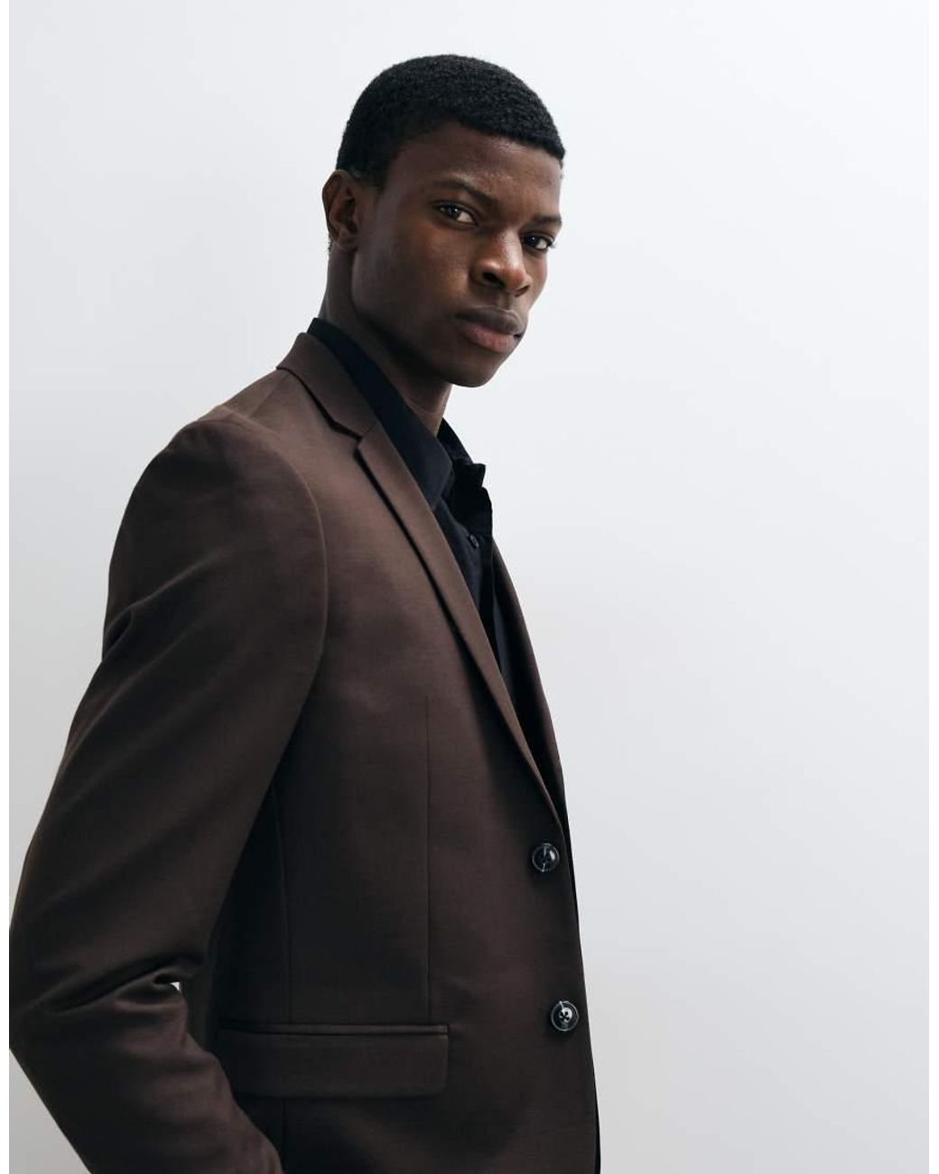 Jack & Jones Black Slim Fit Suit Blazer for men