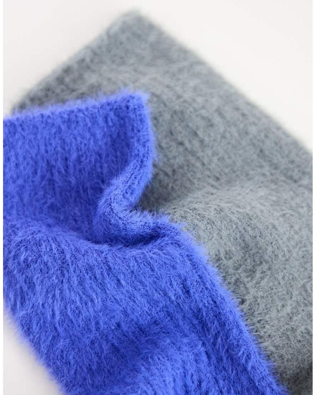 TOPSHOP Blue 2pk Cosy Fluffy Socks