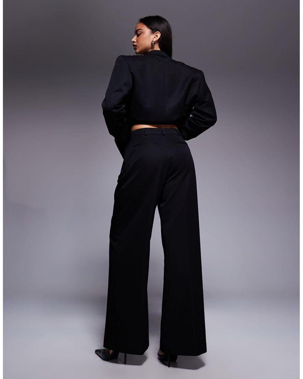 ASOS Blue Asos X The Sourced Collection Suit Trousers