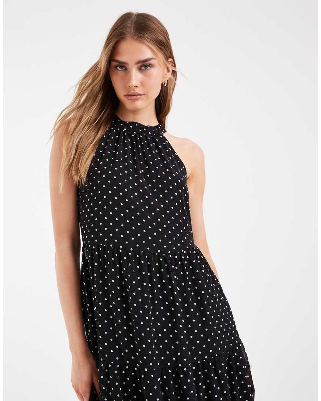 ONLY Black Halterneck Midaxi Dress