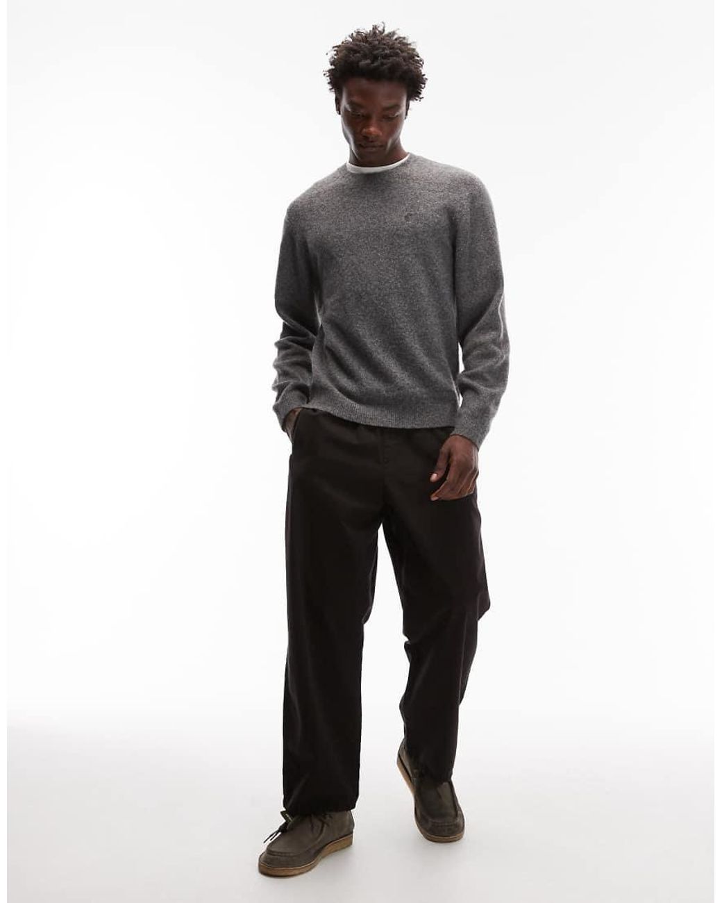 Carhartt Gray Curtis Knitted Jumper