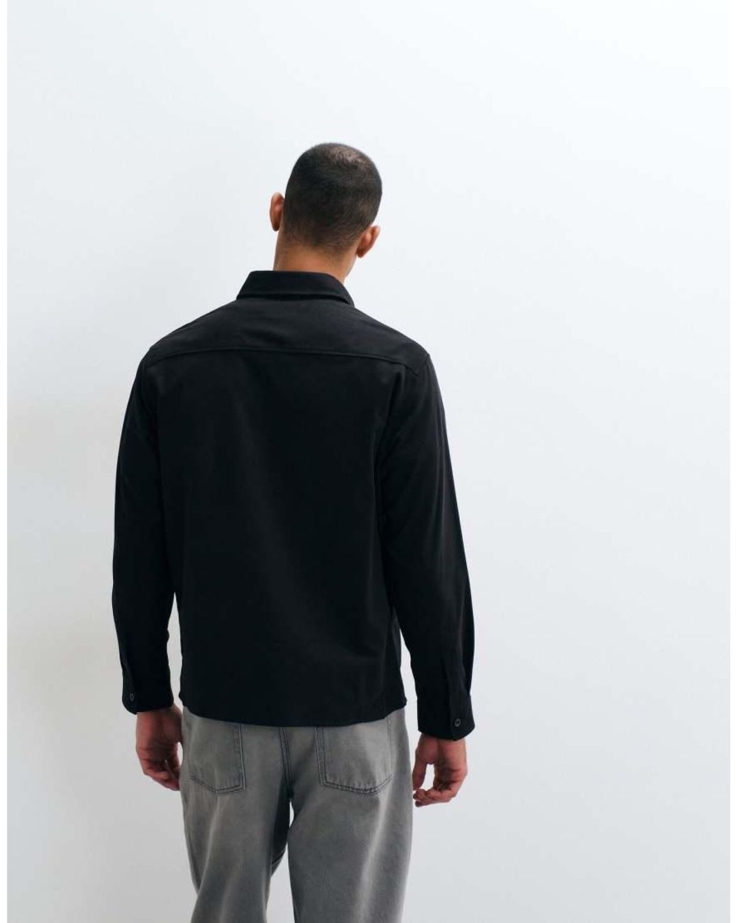 HUGO Black Ekynone Oversized Shirt for men