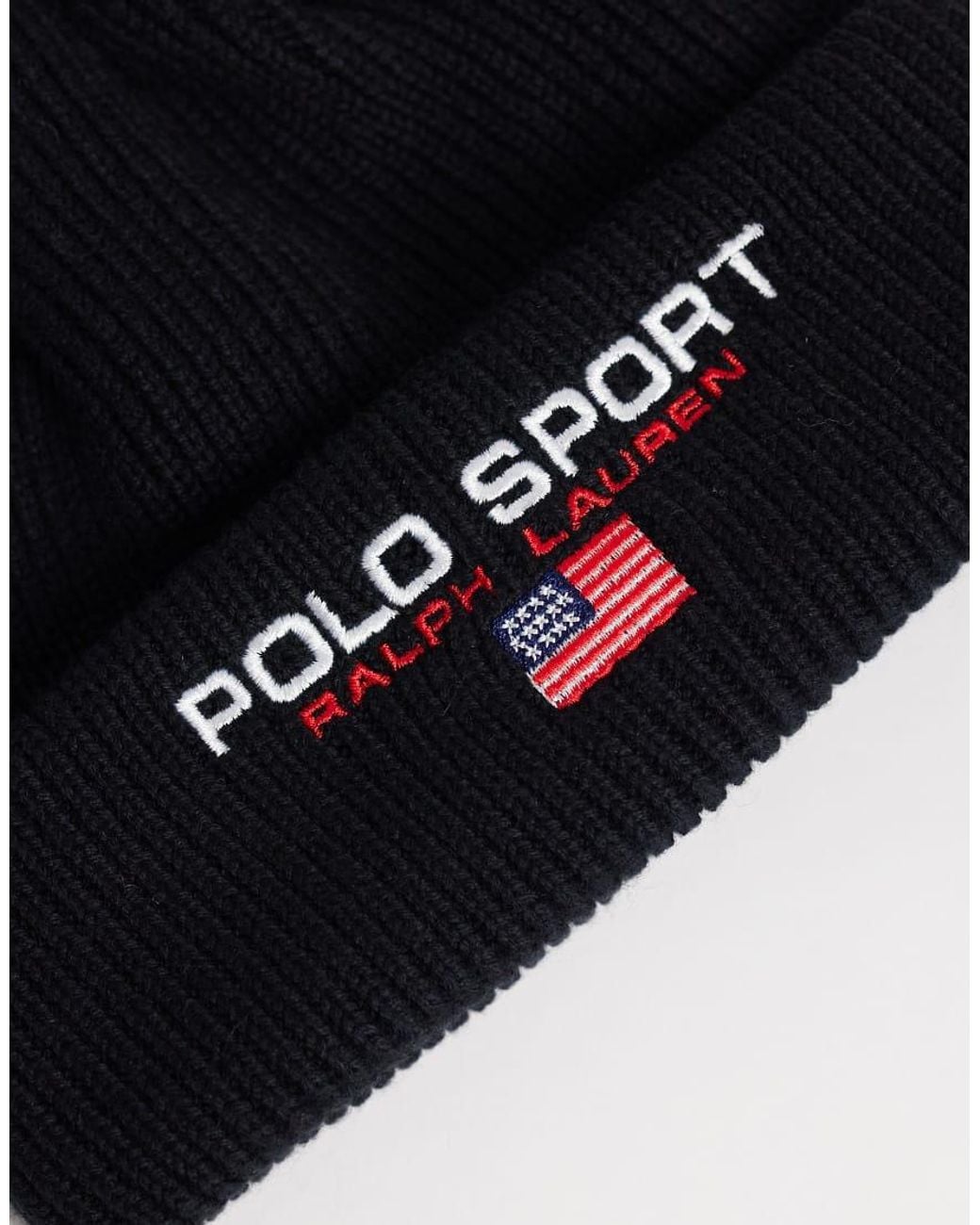 Polo Ralph Lauren Blue Sport Logo Beanie for men