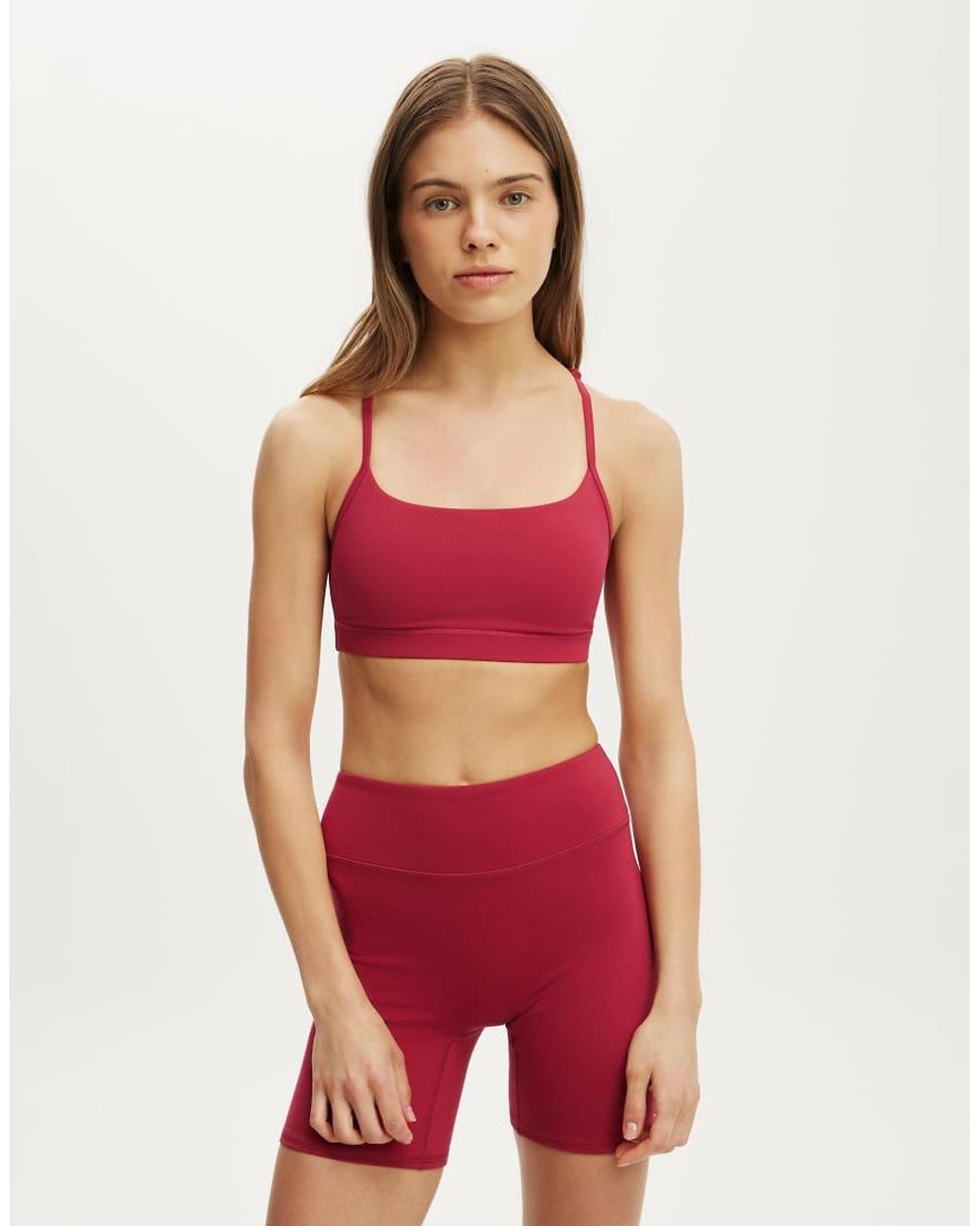 Cotton On Red Ultra Soft Contour Short