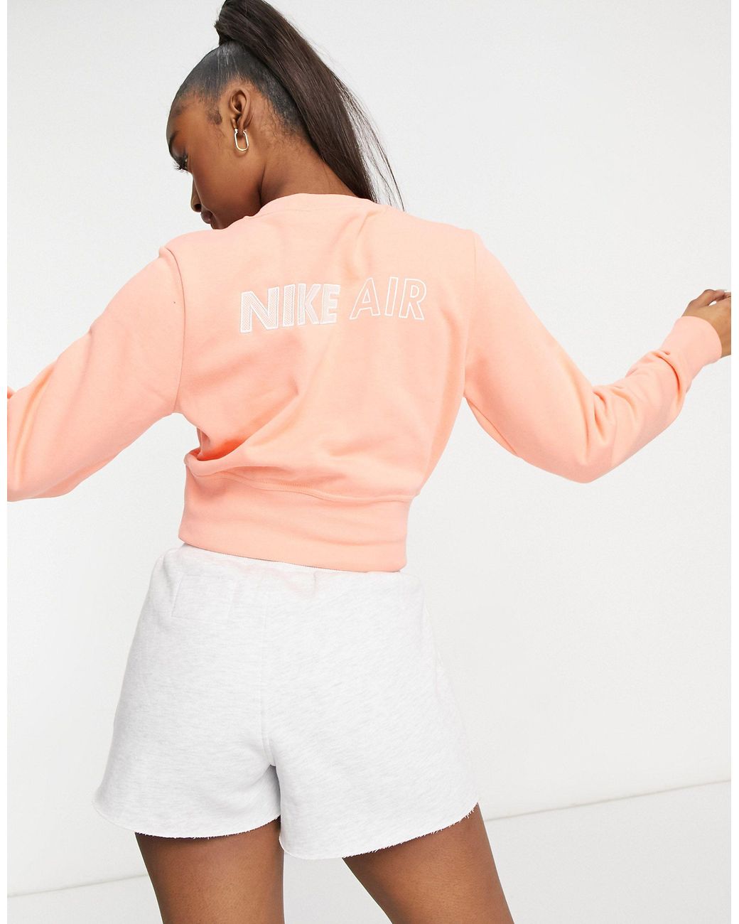 nike air cropped sweatshirt