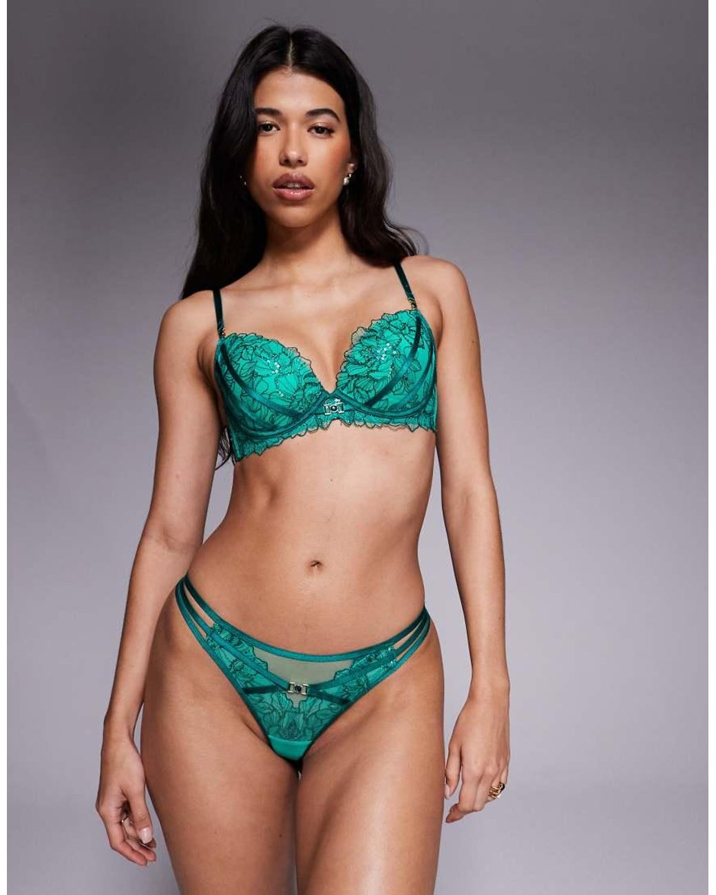 Ann Summers Blue Divine Temptation Padded Plunge Bra