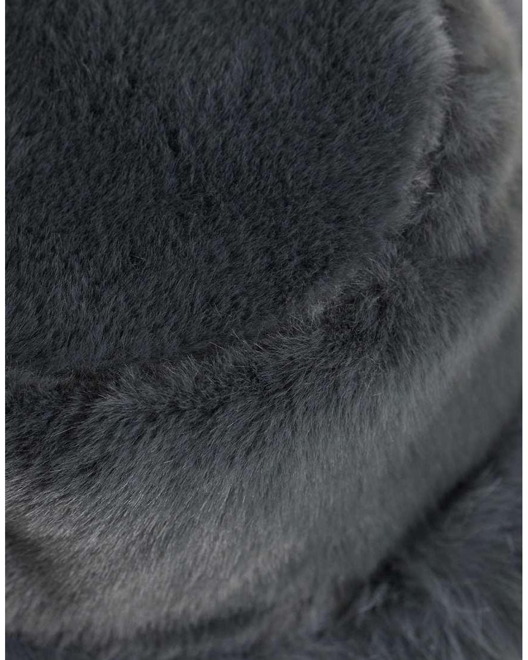 Kaiia Gray Exclusive Faux Fur Bucket Hat