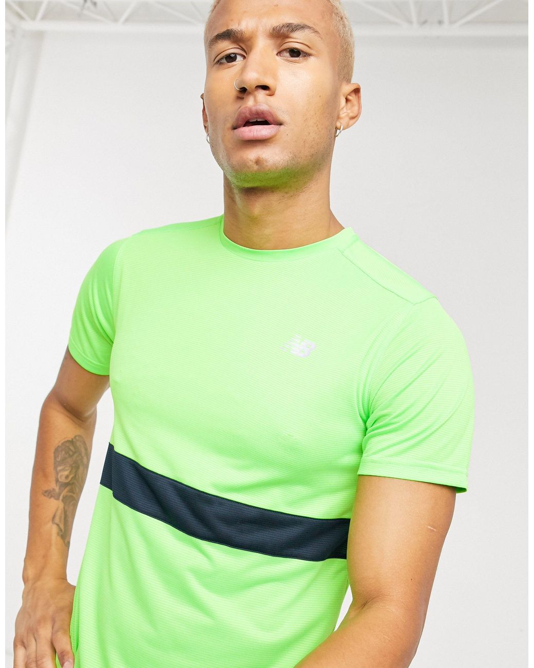 New Balance Running Accelerate T-shirt in Green for Men - Lyst