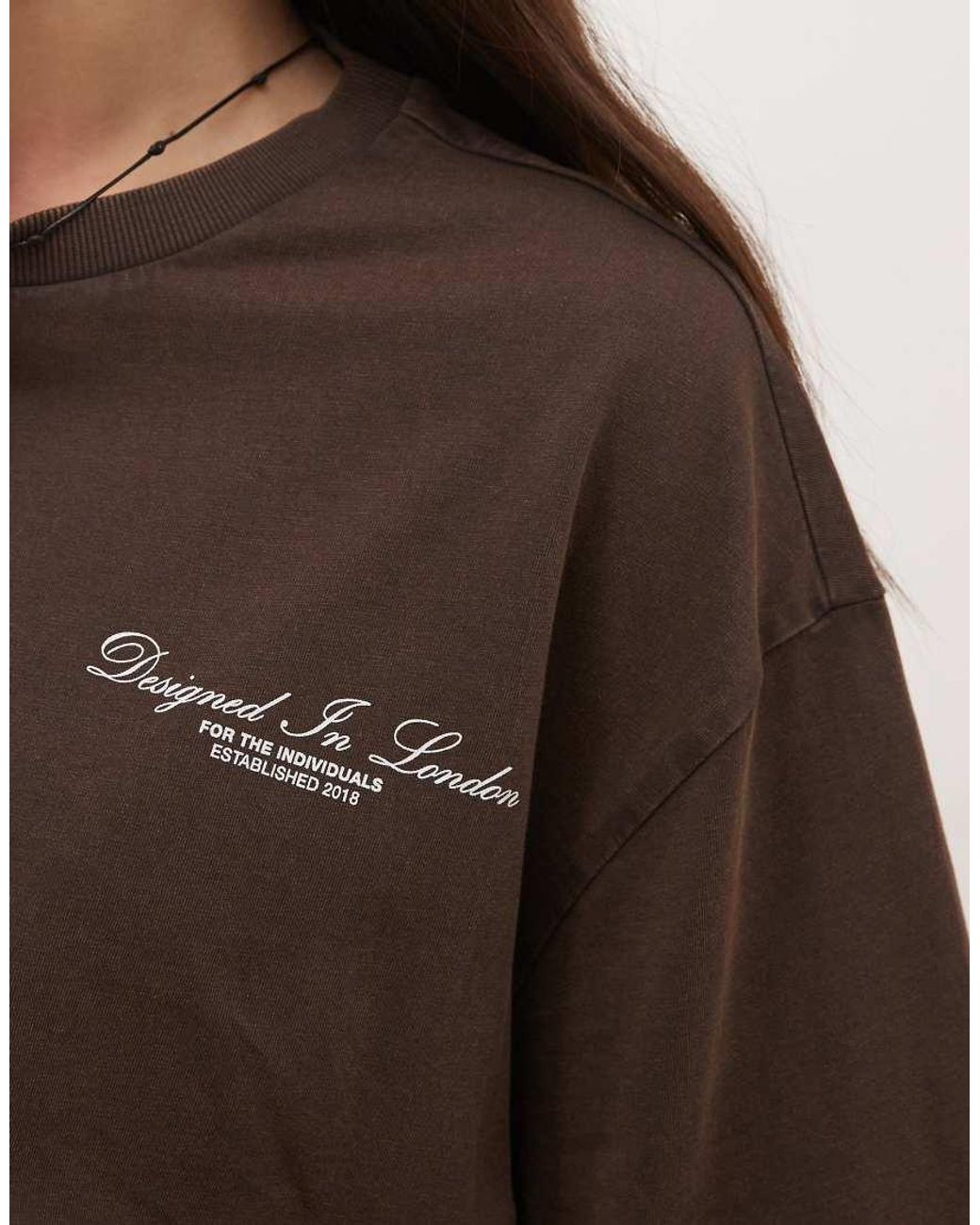 Collusion Brown Acid Wash Logo Tee