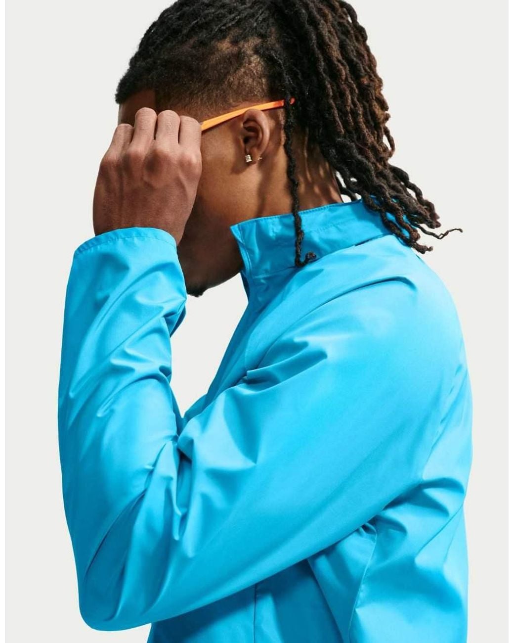 Nike Blue Repel Uv Protection Running Jacket for men