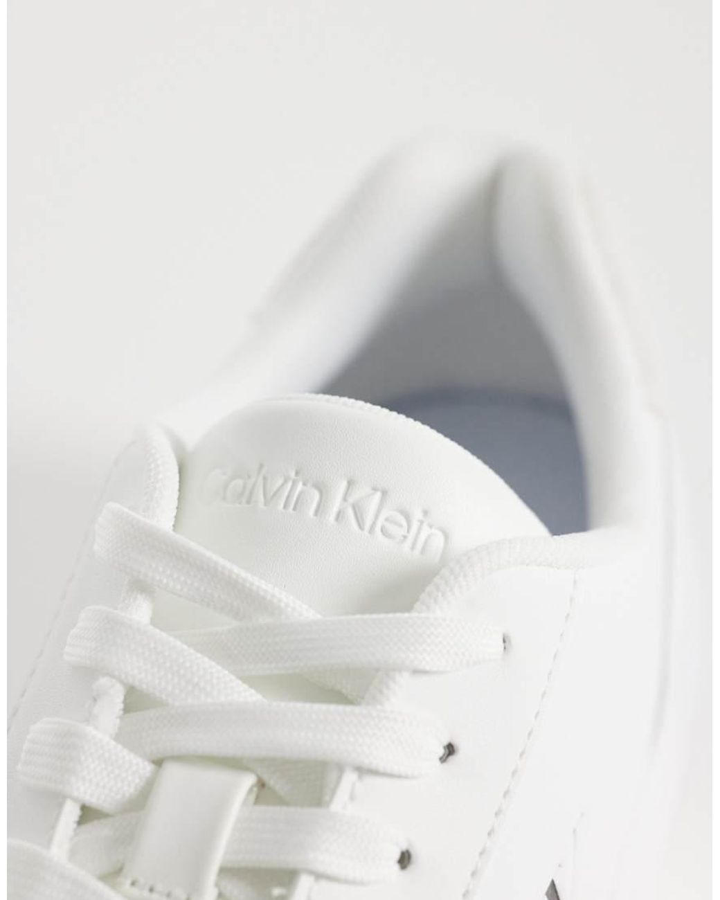 Calvin Klein White Classic Cupsole Trainers for men
