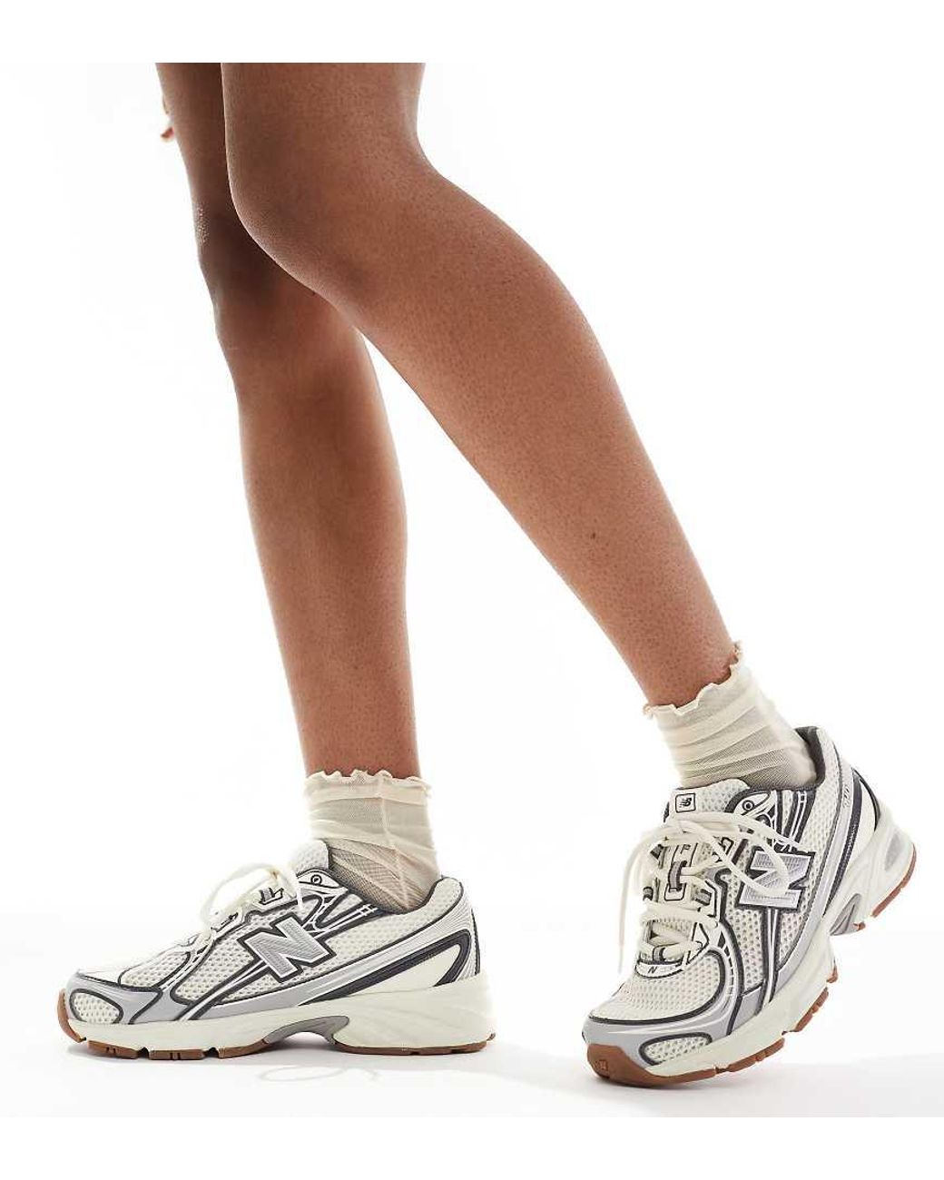 New Balance White 740 Unisex Asos Exclusive Sneakers