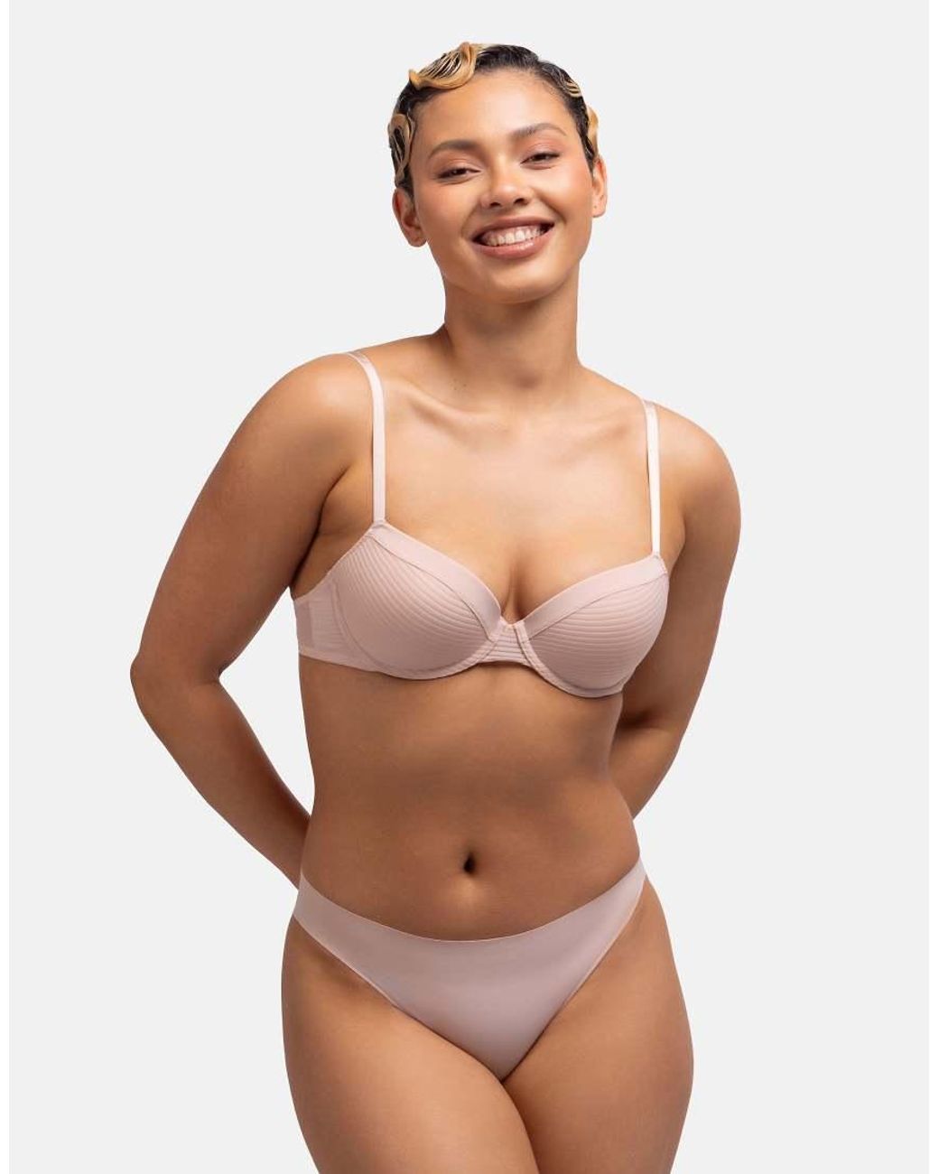 DORINA Multicolor 2-Pack Louise Light Padded Demi/Ivory Bra