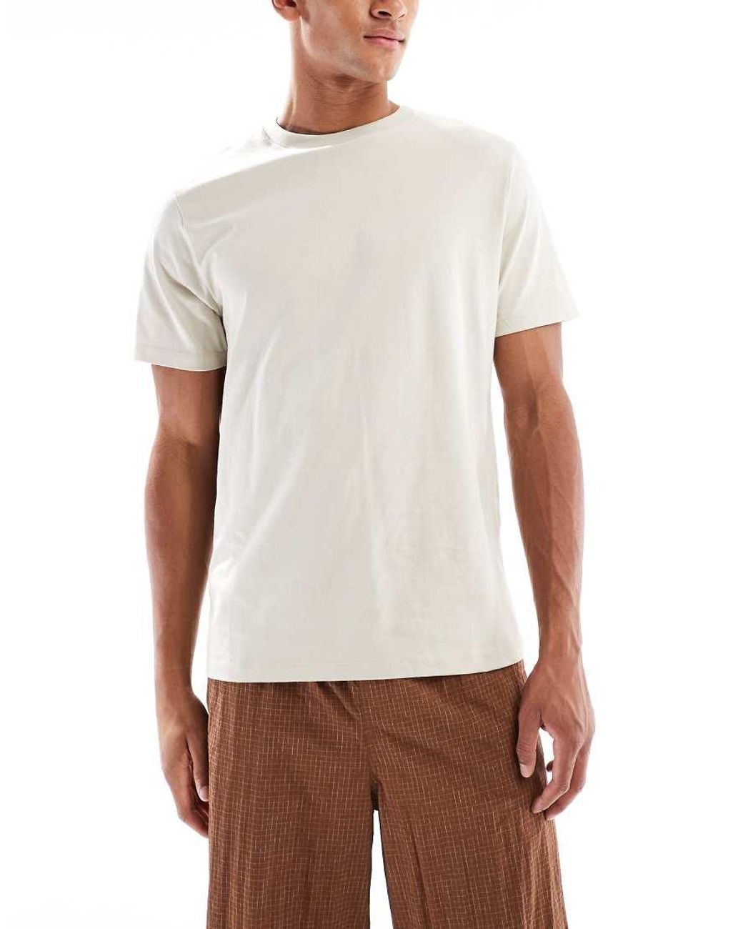 ASOS Set Van 3 Basic Regular-Fit T-Shirts in het White voor heren
