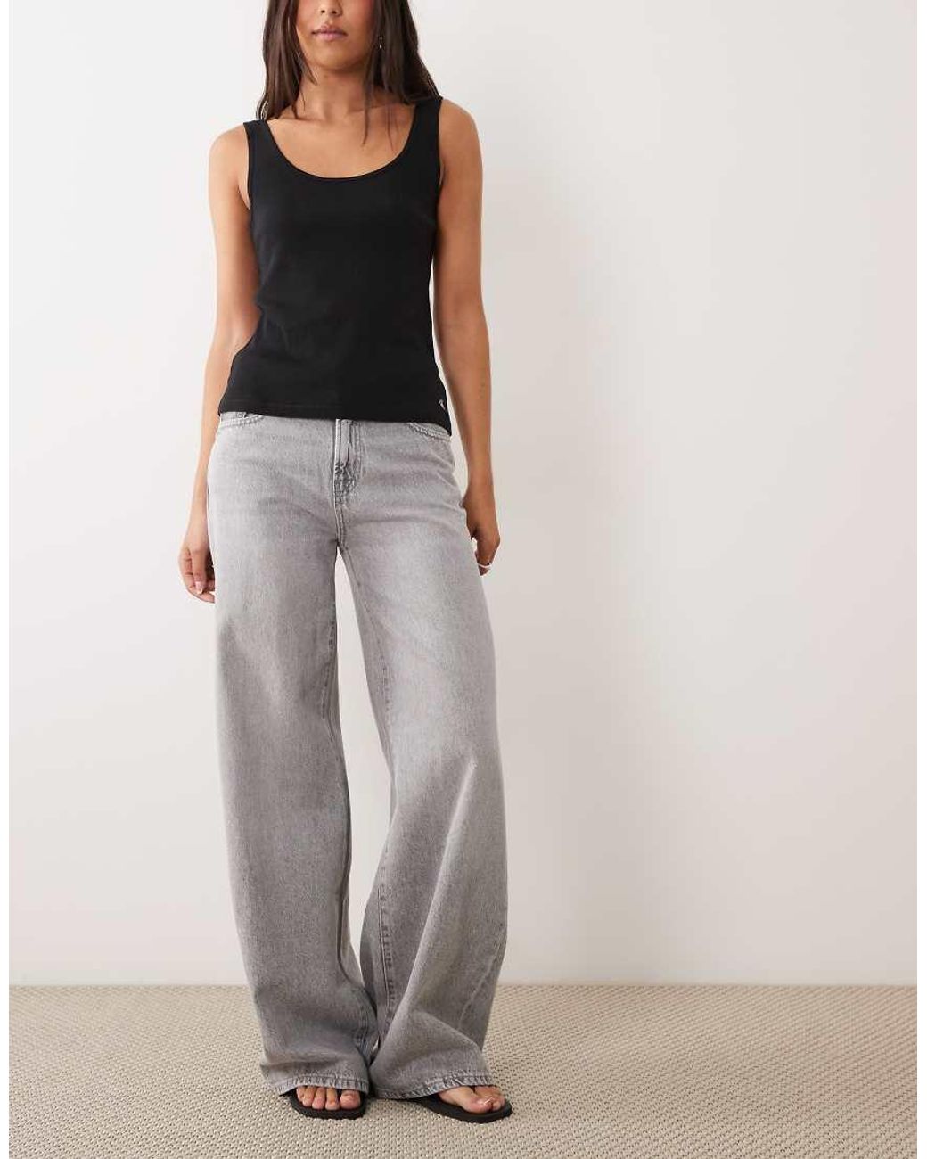 Calvin Klein Natural 3-pack Cotton Scoop Neck Tanks