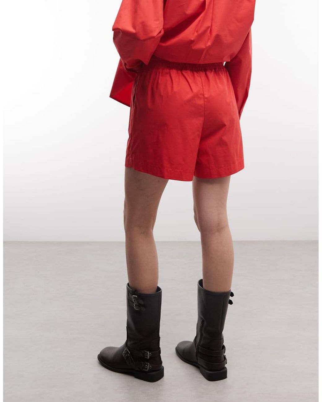ASOS Red Longline Pull On Short