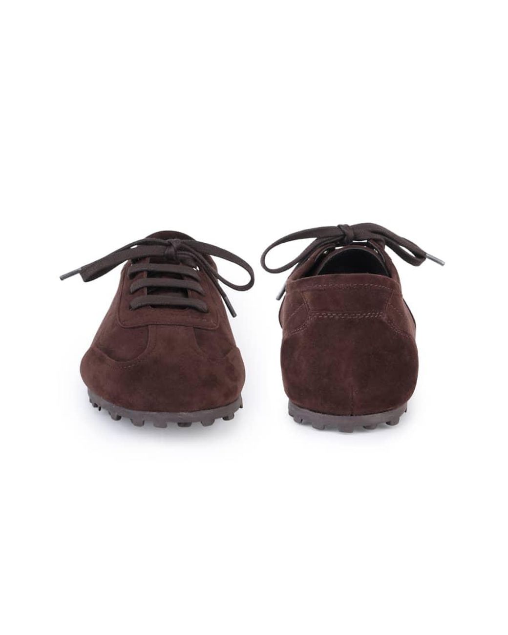 OFF THE HOOK Brown Luna Suede Casual Lace-Up Trainers