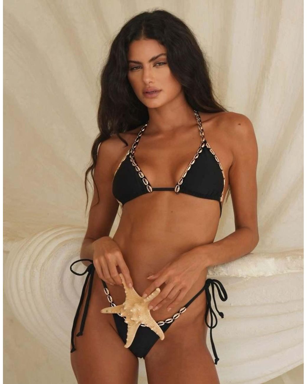 Moda Minx Brown Deauville Triangle Bikini Top