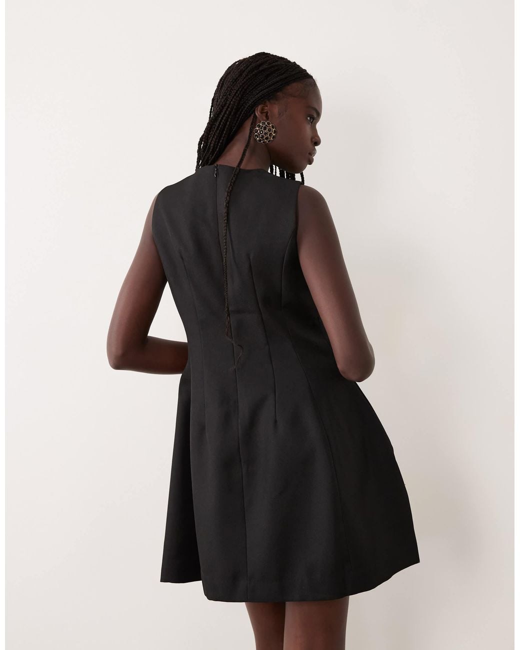 Aware Natural Sleevless O-Neck Mini Dress