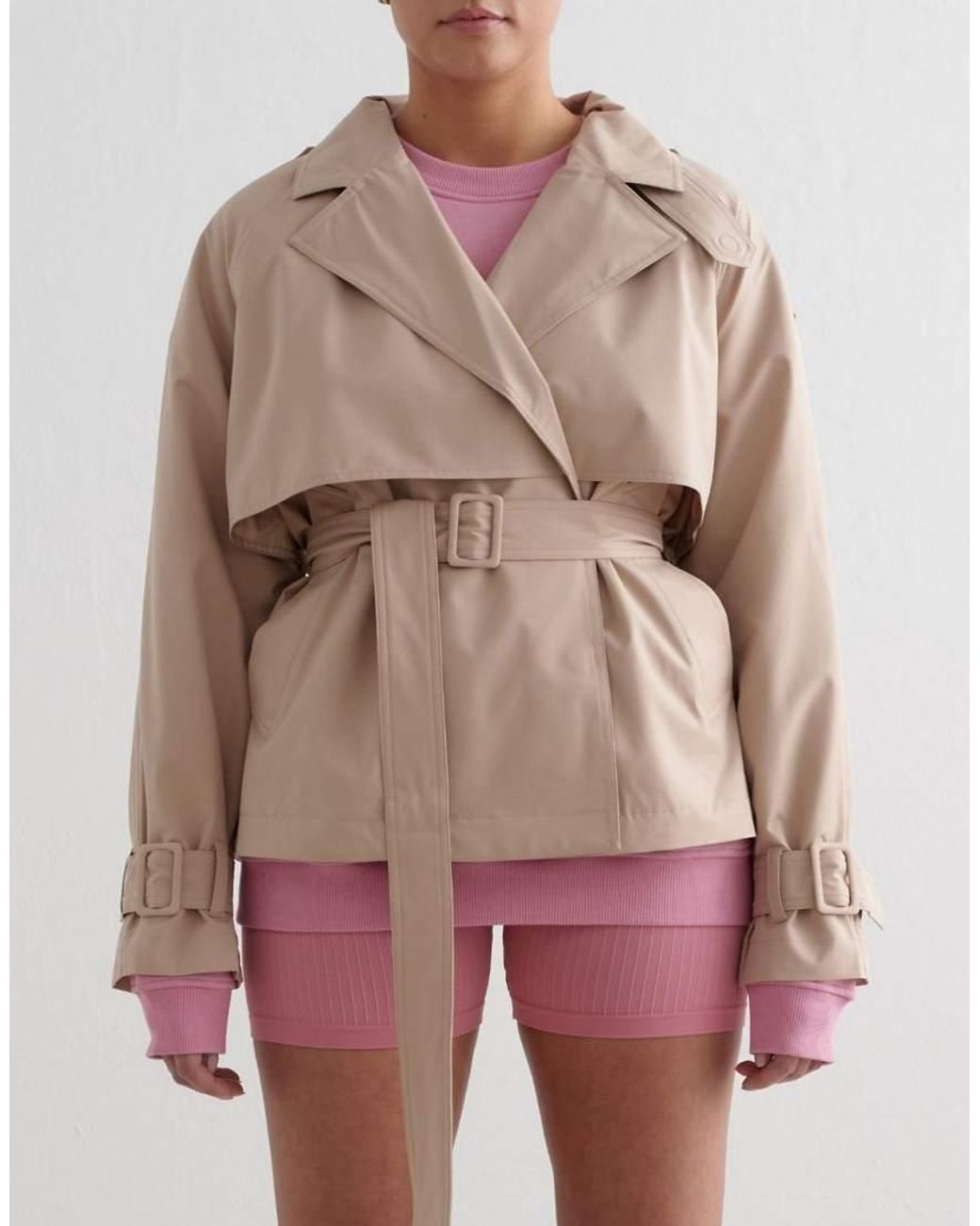 Aim'n Natural Tech Shorter Cropped Trench Jacket