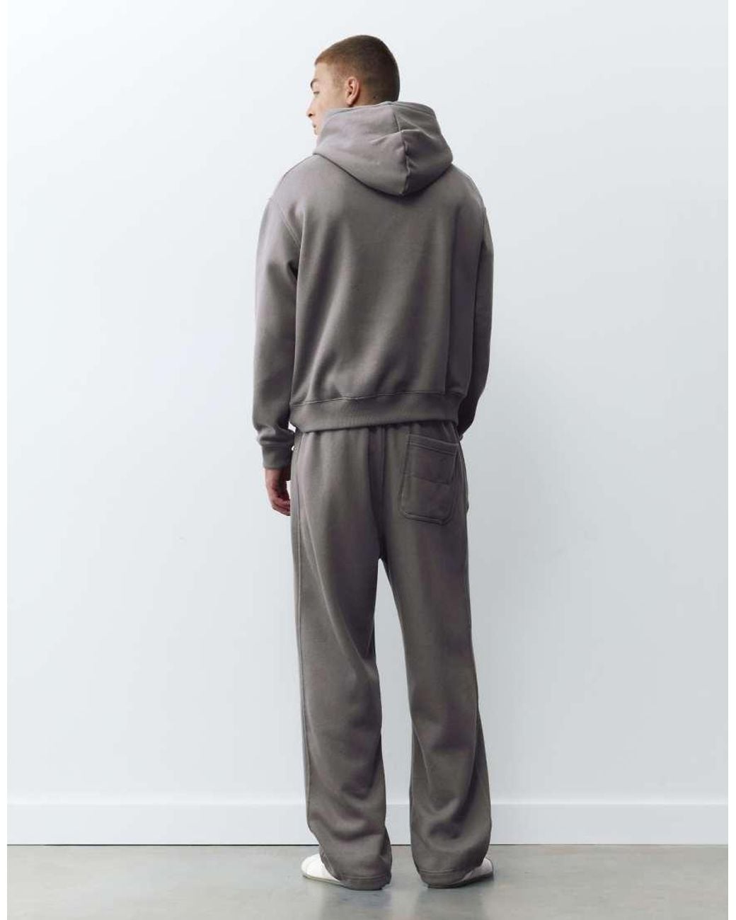 Pull&Bear Gray Joggers And Sweatshirt Pack for men