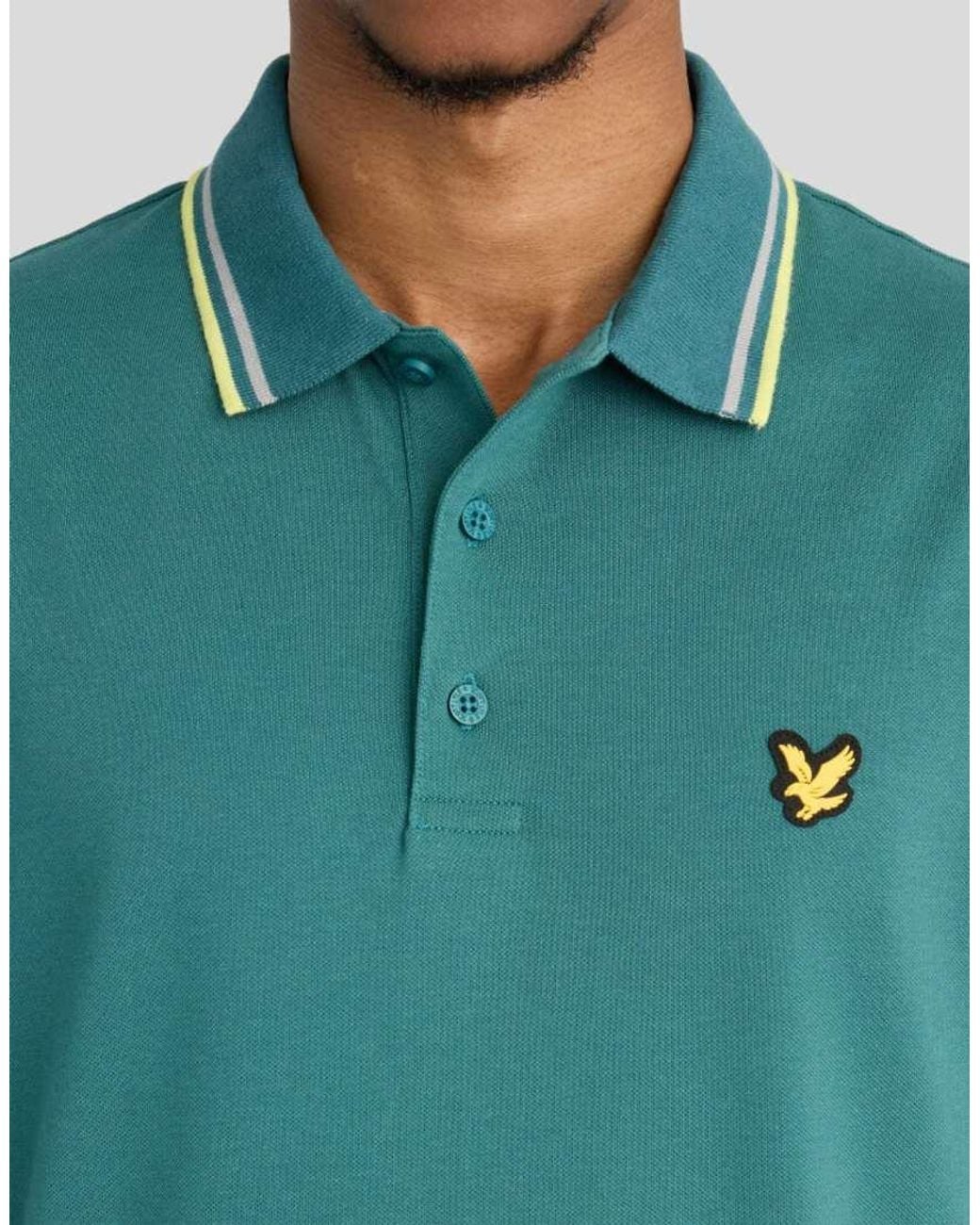 Lyle & Scott Green Ss Polo Shirts Tipped Sport Core Polo for men