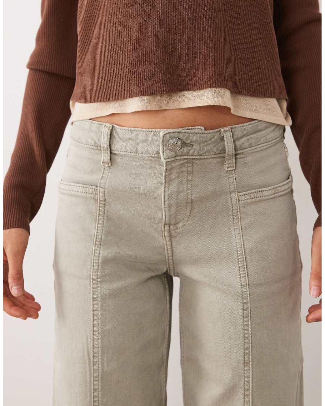 Mango Natural Teen Seam Detail Jean