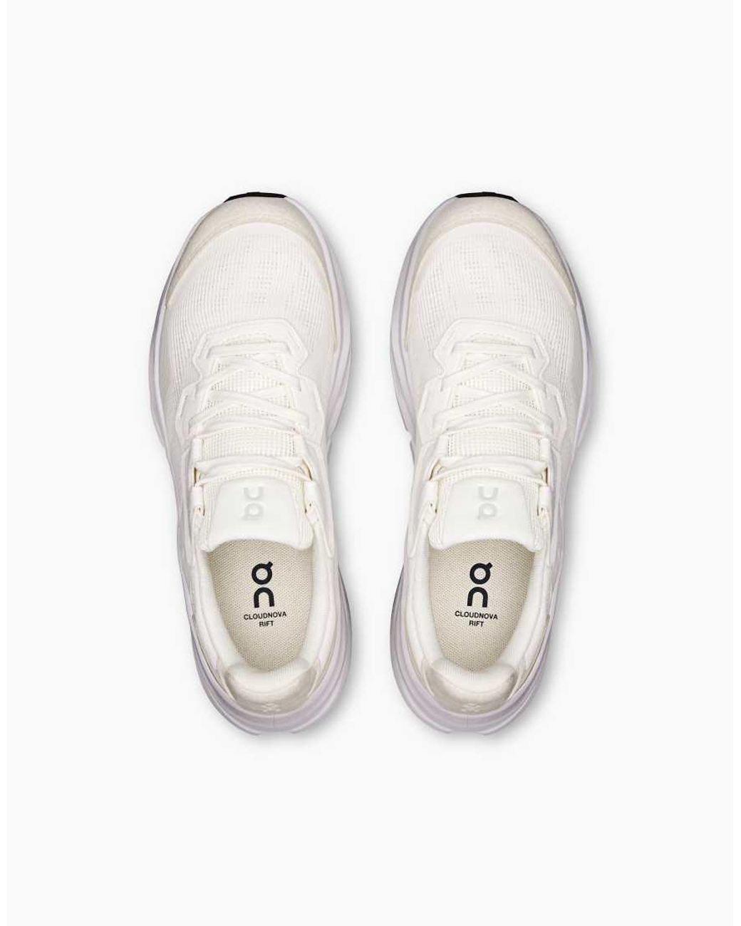 On Shoes White Cloudnova Rift All Day Trainers