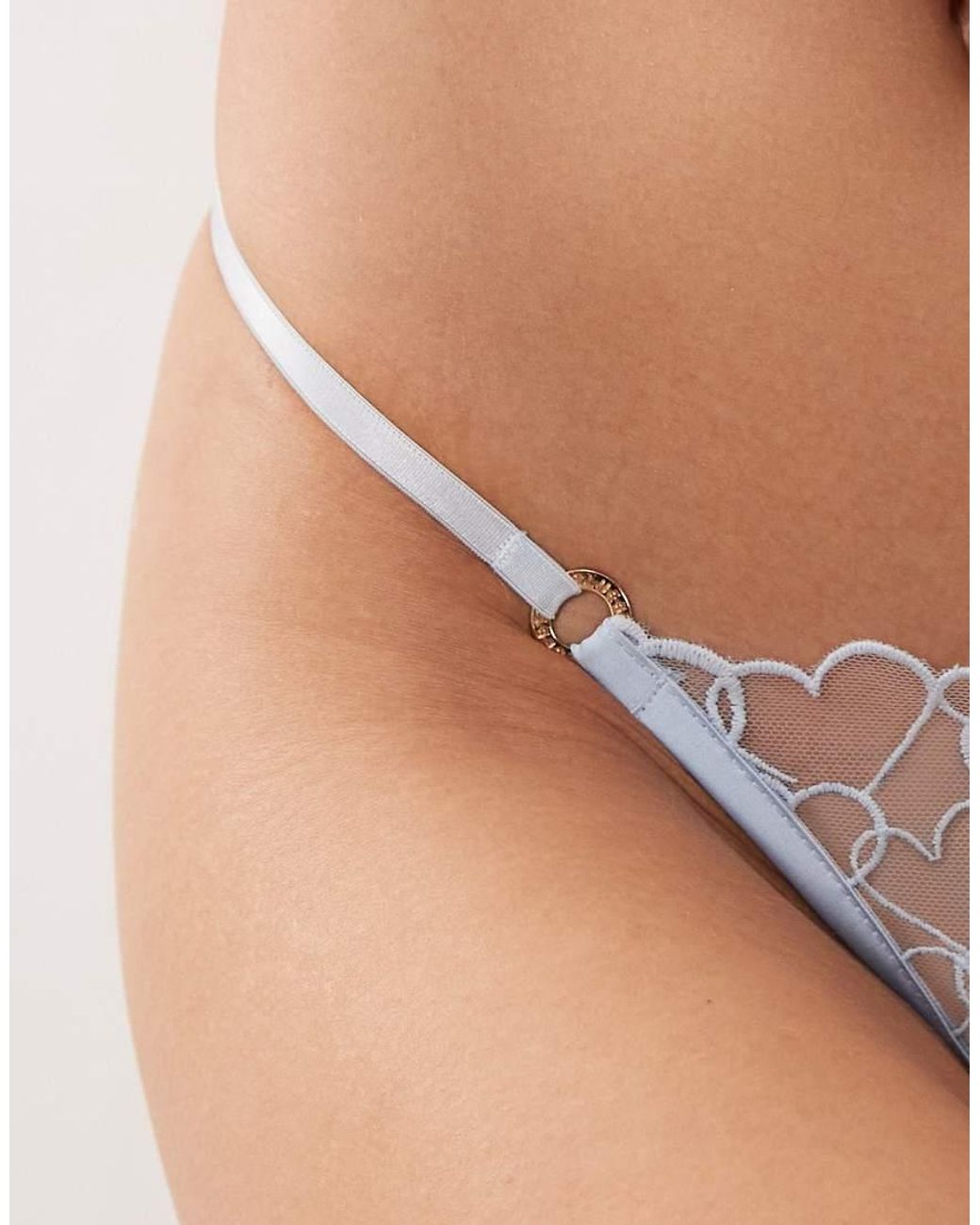 Bluebella Natural Valentina Heart Thong