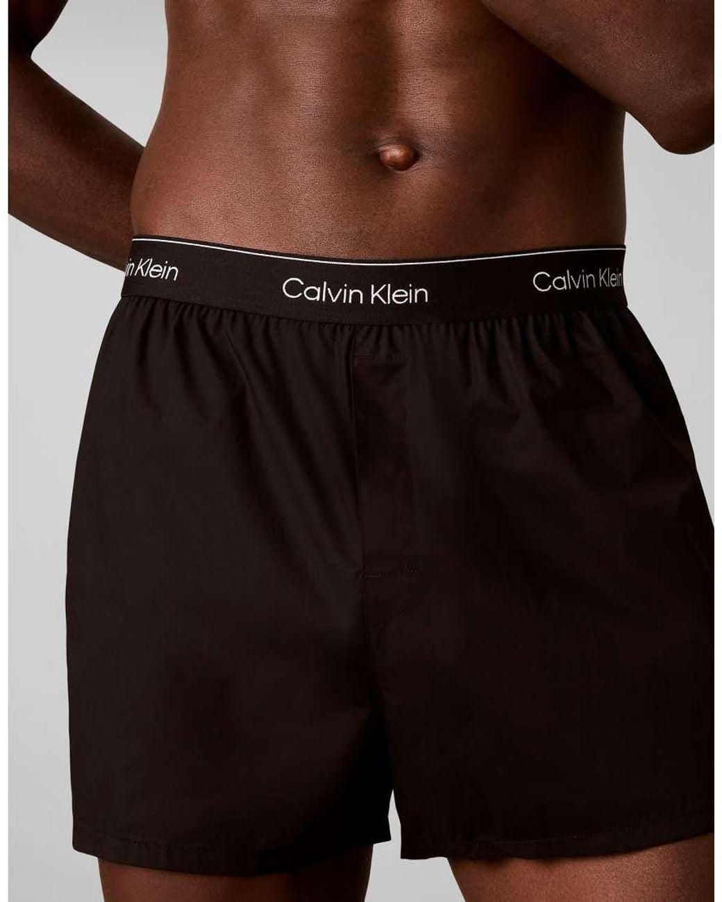 Calvin Klein Red Icon Cotton Stretch 3 Pack Slim Boxers for men