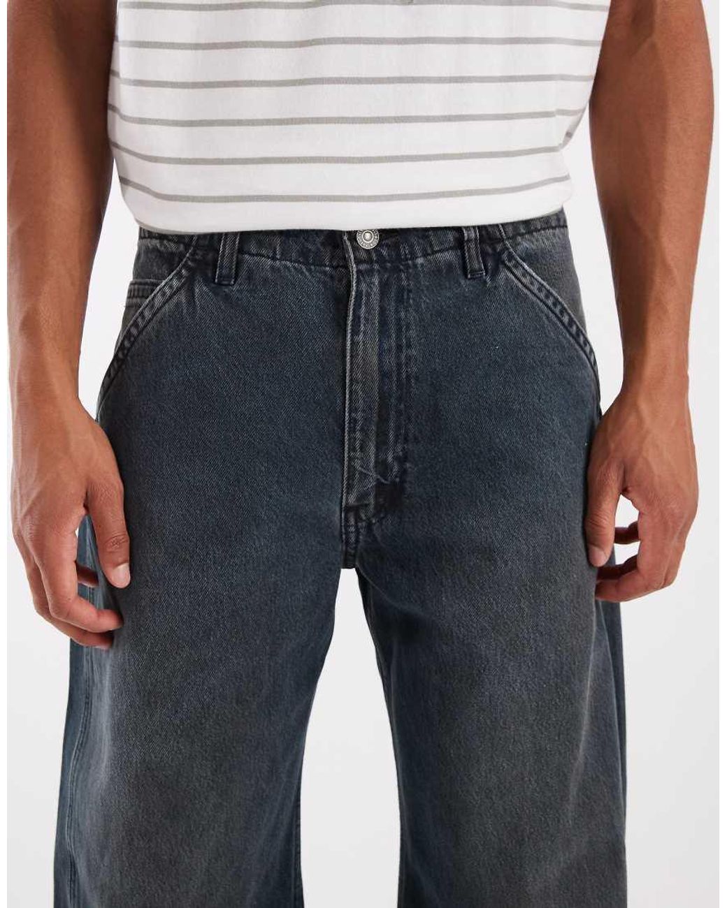 Levi's Blue baggy Barrel Jeans for men
