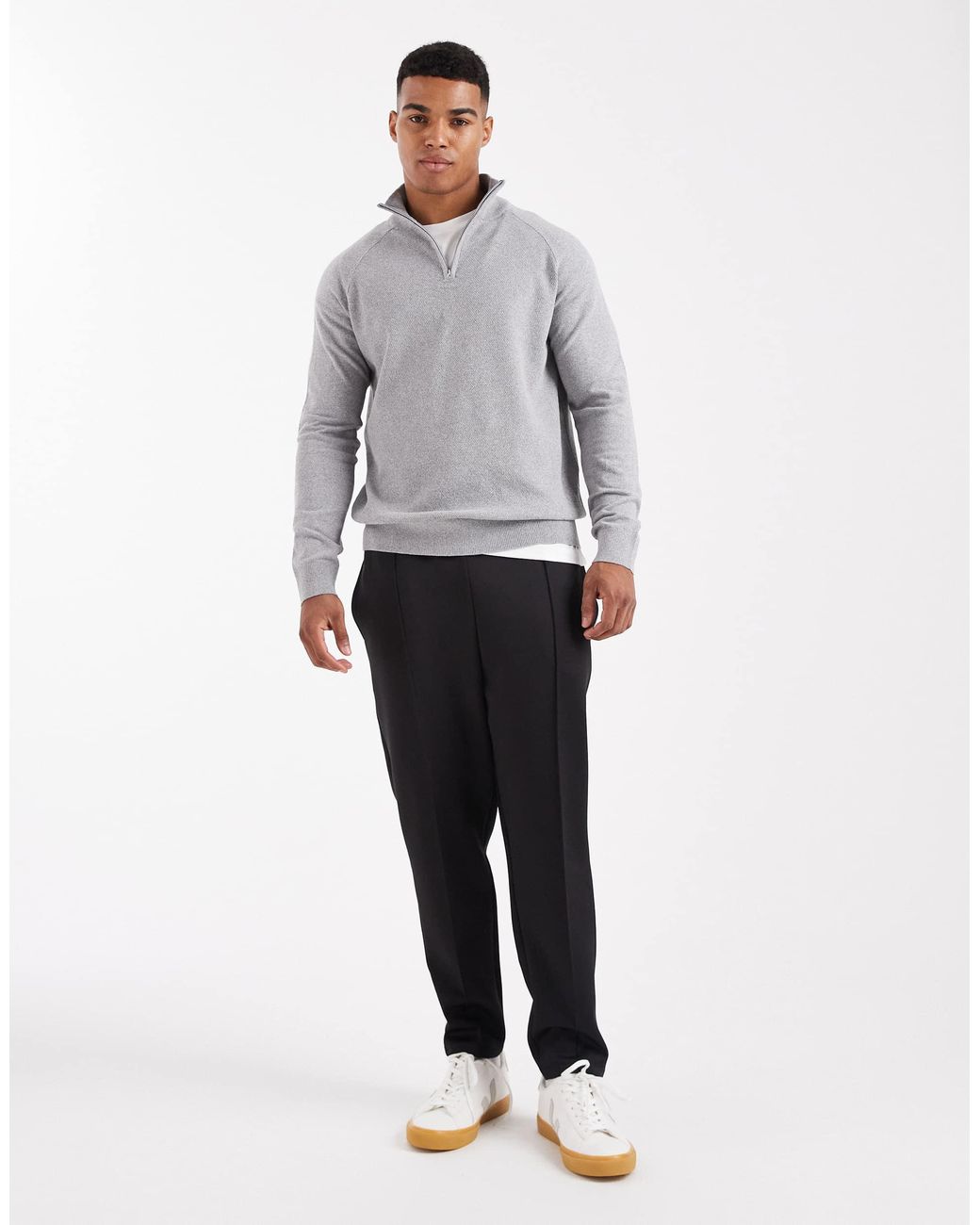 Threadbare – strickpullover in Gray für Herren