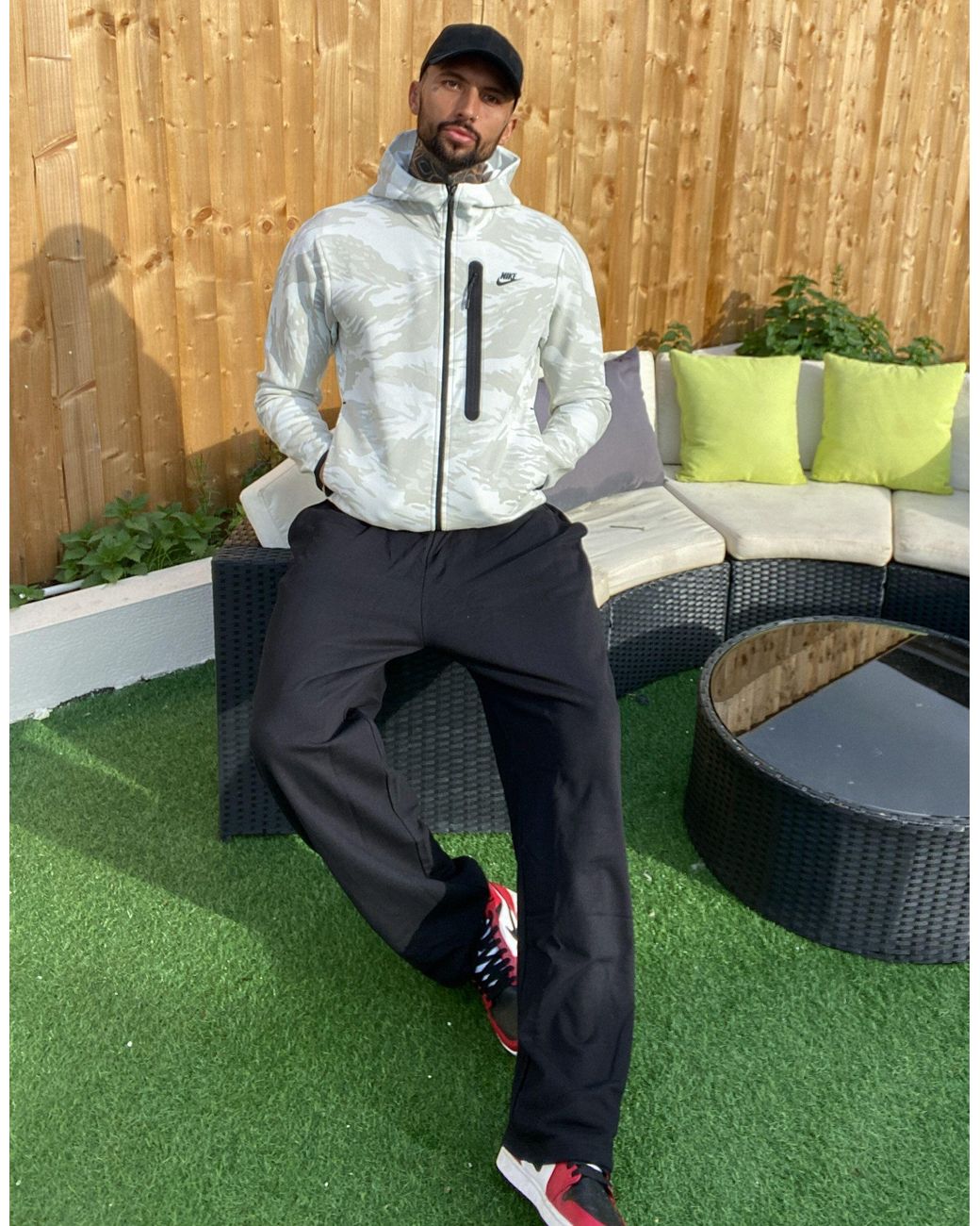 Nike Sportswear Tech Fleece Camo-Hoodie mit durchgehendem Reißverschluss  für in Weiß für Herren | Lyst AT