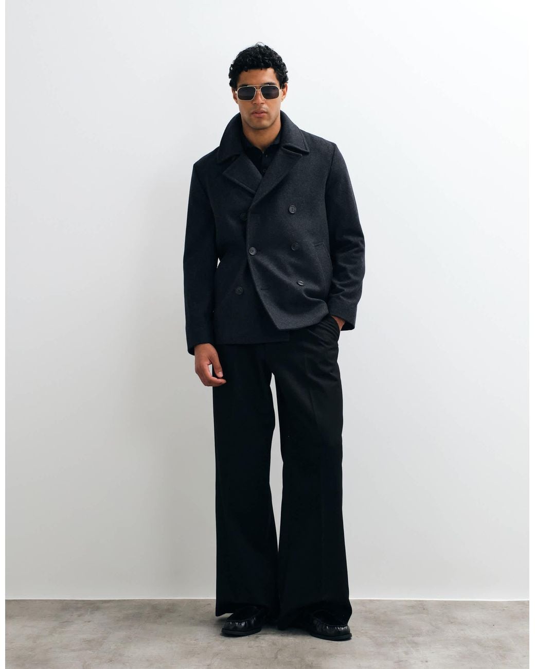 Mango Blue Double Breasted Tailored Jacket for men