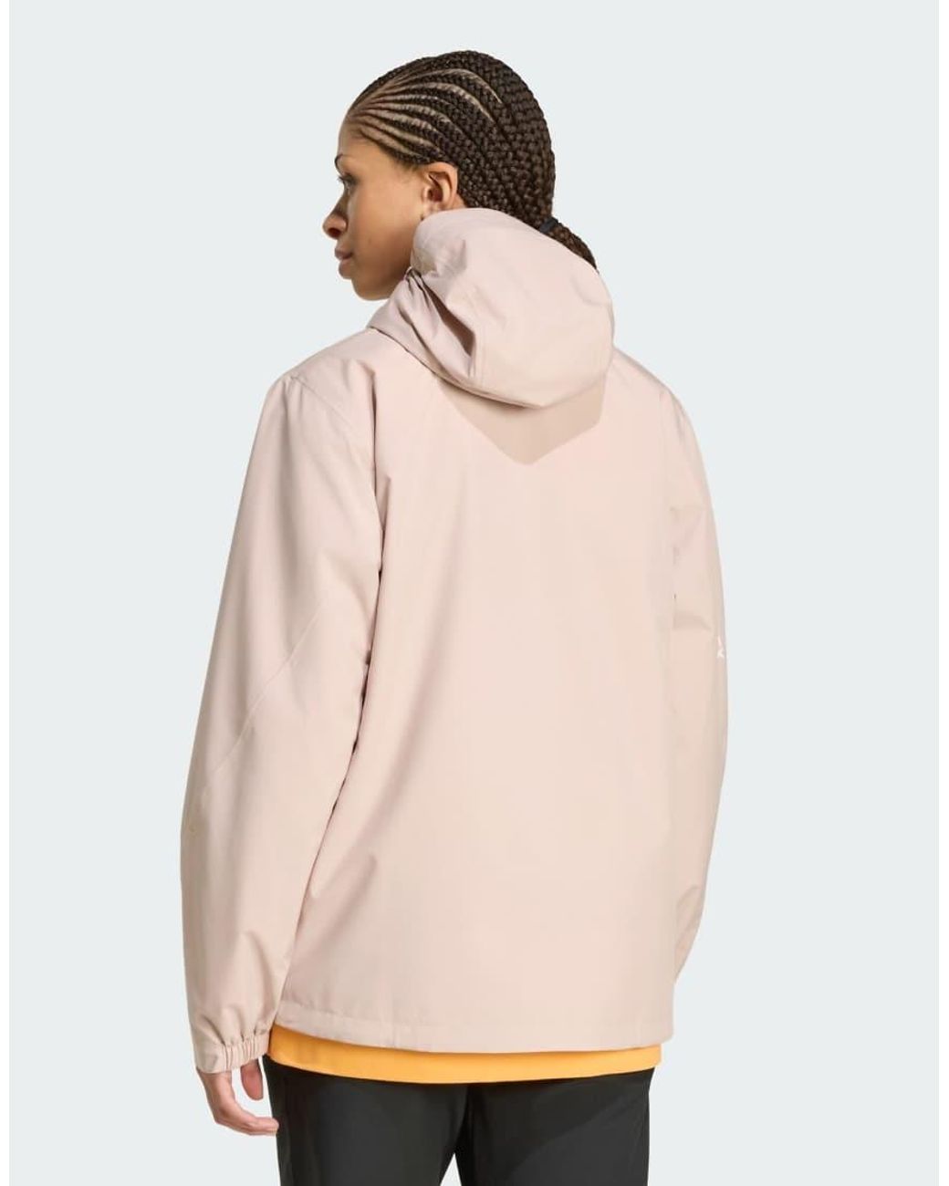 Adidas Originals Gray Terrex Multi 2 Layer Climaproof Rain Jacket