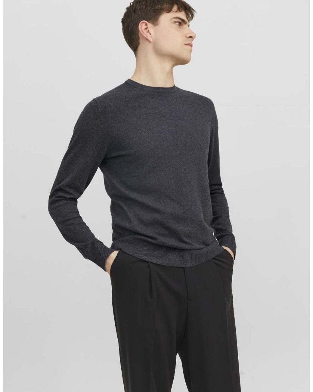 Jack & Jones Gebreide Pullover in het Blue voor heren
