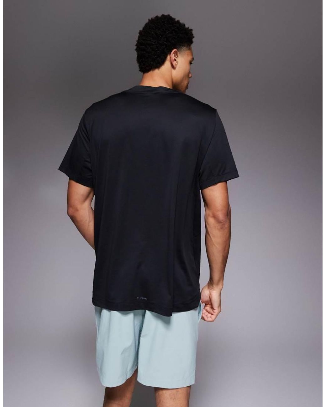 Adidas Originals Gray Adidas Training Essentials D4t T-shirt for men