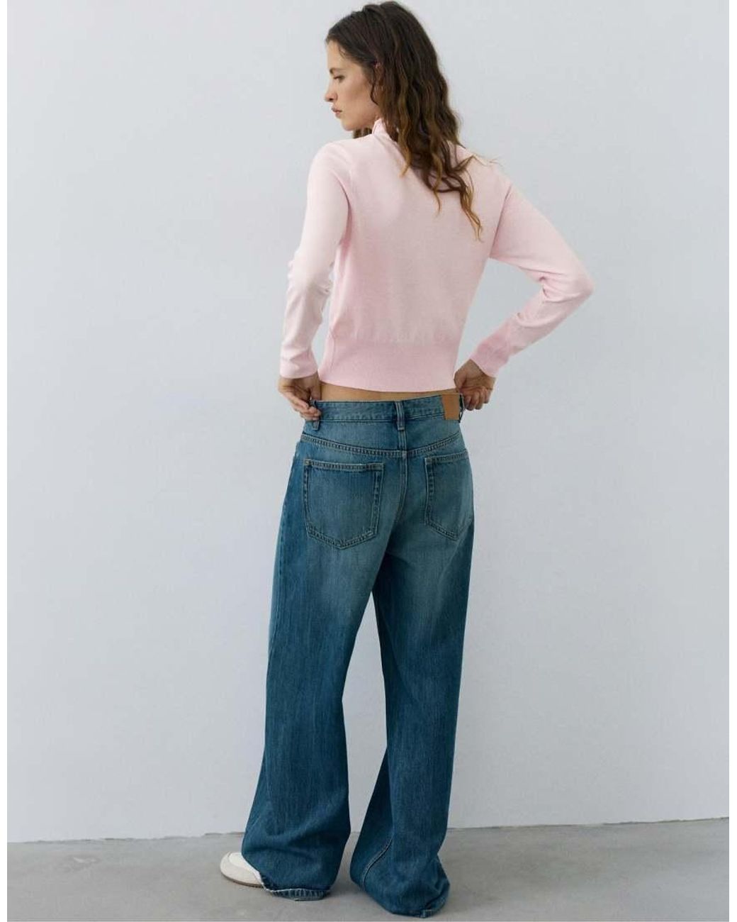 Pull&Bear Pink High-neck Cardigan