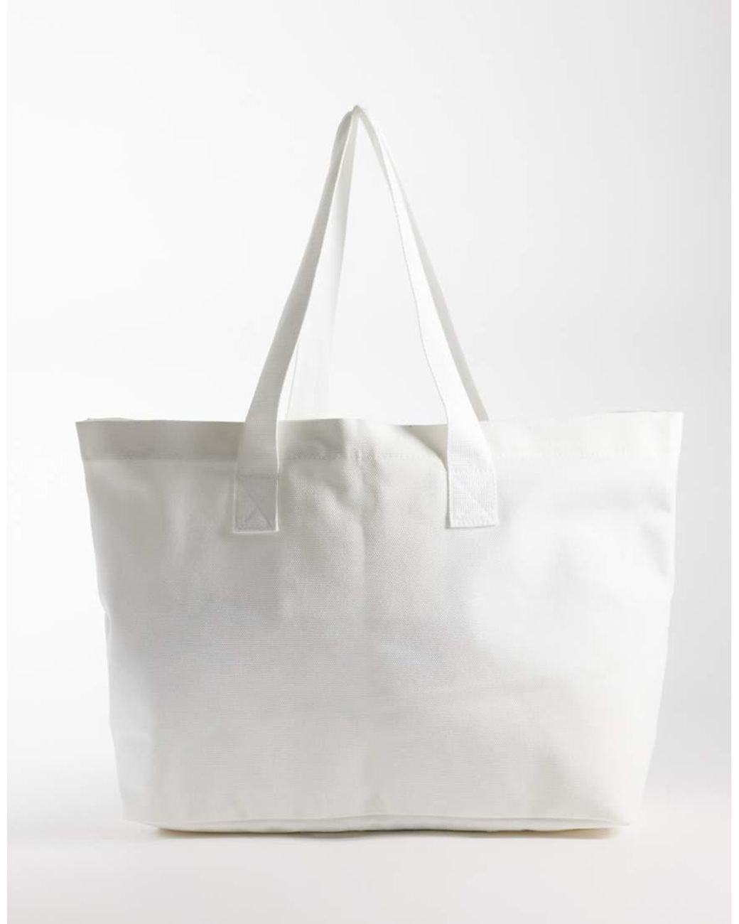 Six Stories Natural 'Just Married' Cotton Rich Tote Bag
