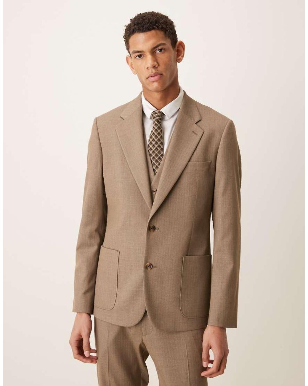 ASOS Natural Skinny Suit Jacket for men