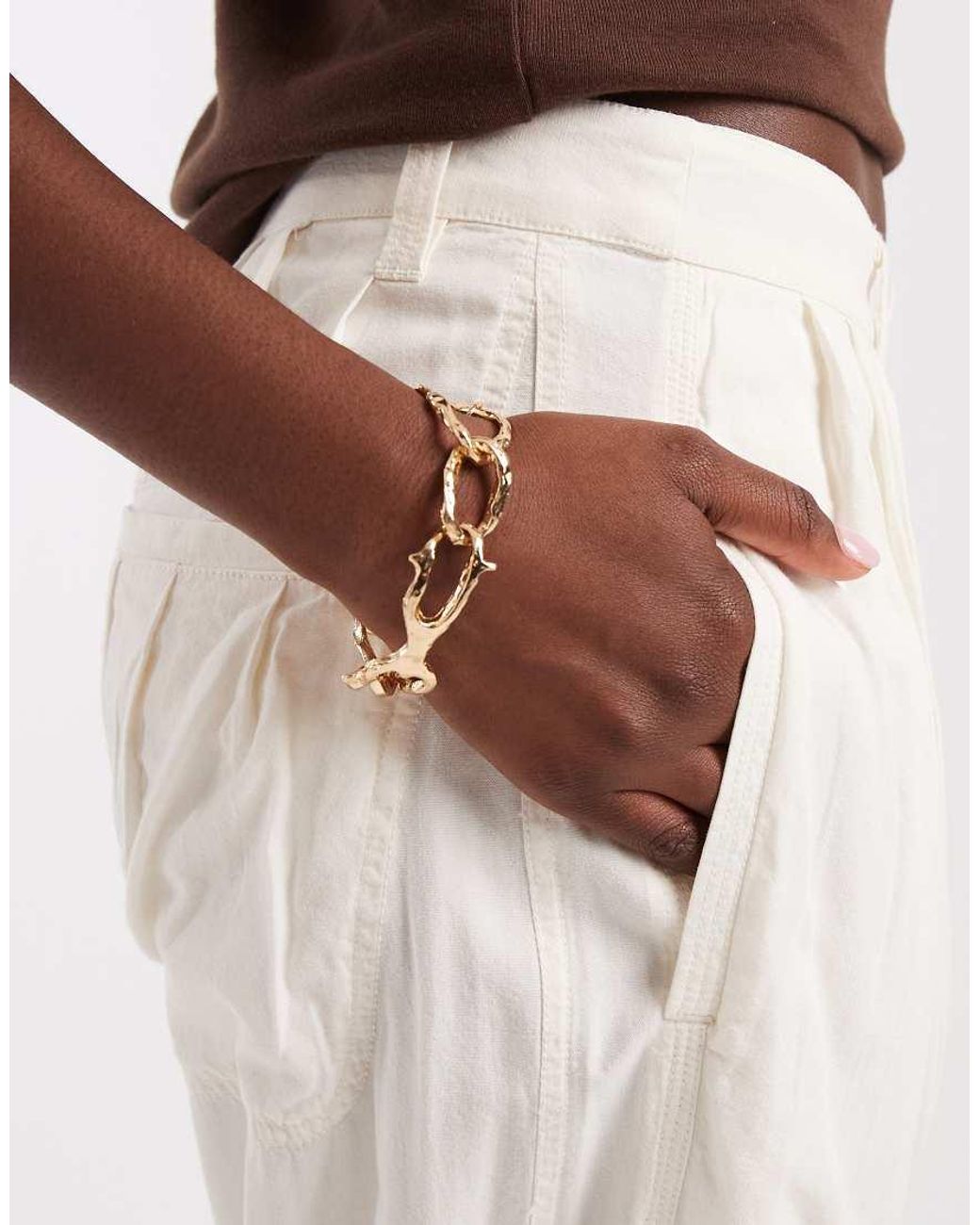 Free People White Clover Low Rise Cargo Style Trouser