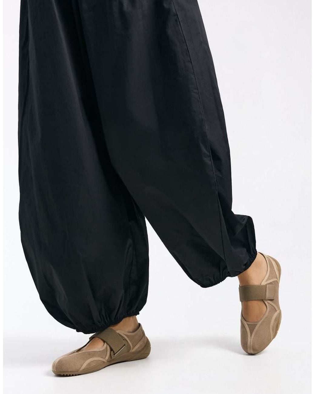 Bershka Blue Sports Ballet Flats