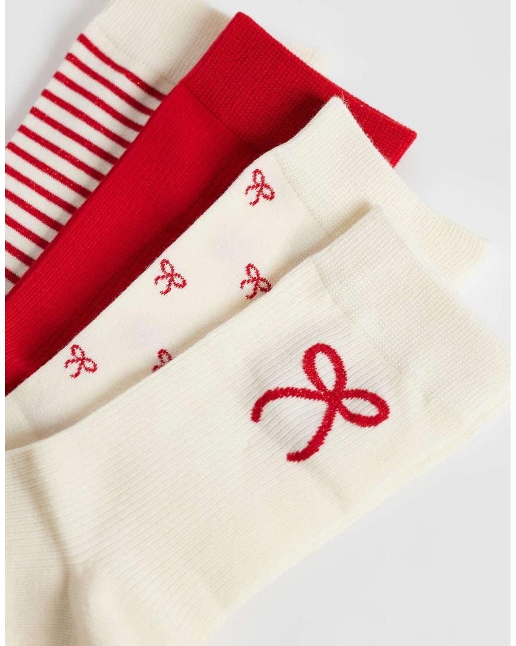 Lindex Red 4 Pack Socks