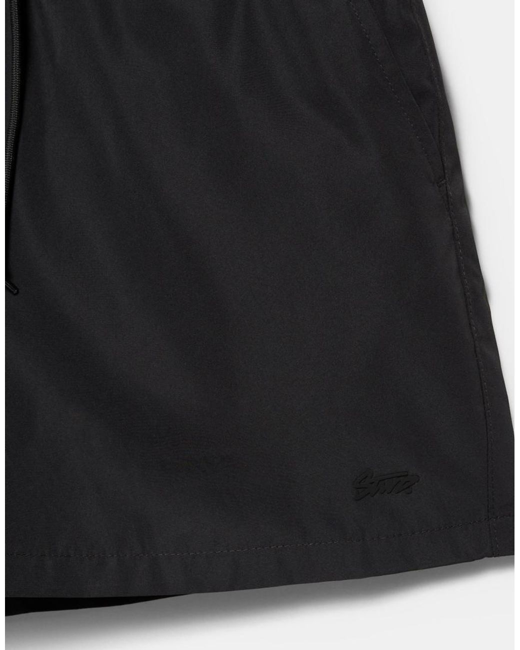 Pull&Bear Black Basic Swimming Trunks for men