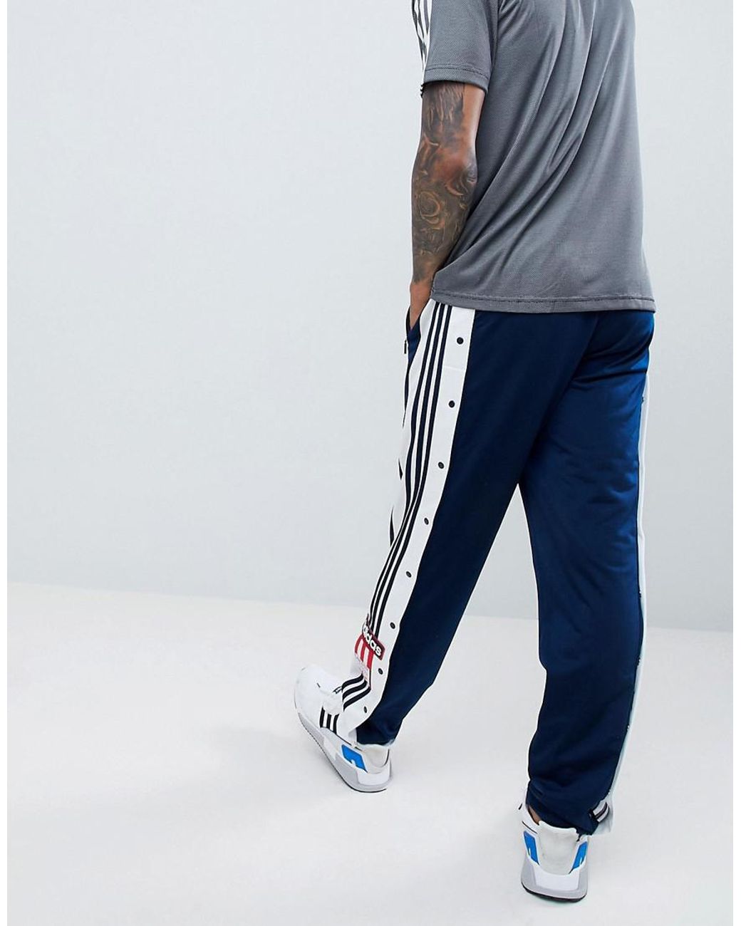 adidas Originals Adibreak Popper Sweatpants In Navy Cz0678 in Blue for Men  | Lyst UK